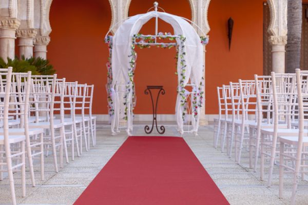 Moqueta rojo melier para eventos y congresos