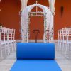 Moqueta azul ducados para eventos y congresos