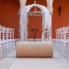 Moqueta beige para eventos y congresos