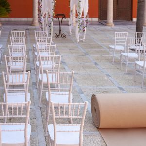 Moqueta beige para eventos y congresos