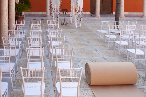 Moqueta beige para eventos y congresos