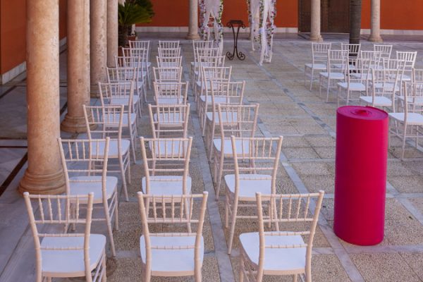 Moqueta fucsia para eventos y congresos