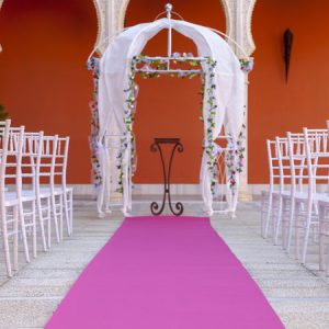 Moqueta fucsia para eventos y congresos