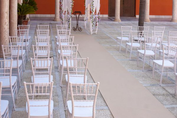 Moqueta beige para eventos y congresos