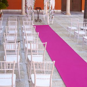 Moqueta fucsia para eventos y congresos