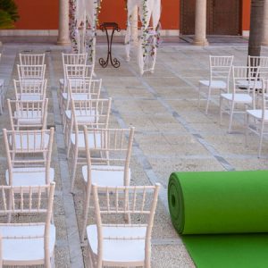 Moqueta verde green para eventos y congresos