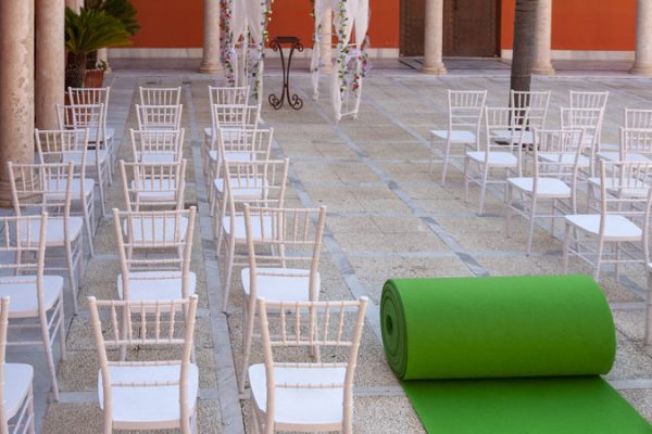 Moqueta verde green para eventos y congresos