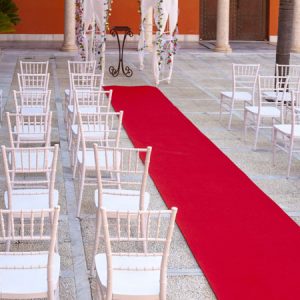 Moqueta roja para eventos y congresos