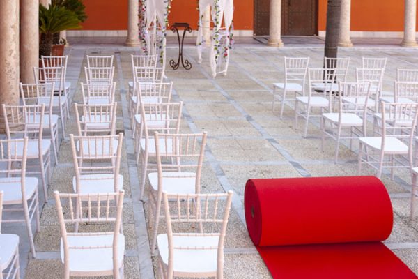 Moqueta roja para eventos y congresos