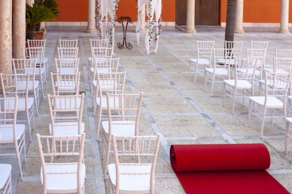 Moqueta rojo melier para eventos y congresos