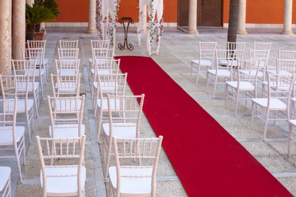 Moqueta rojo melier para eventos y congresos