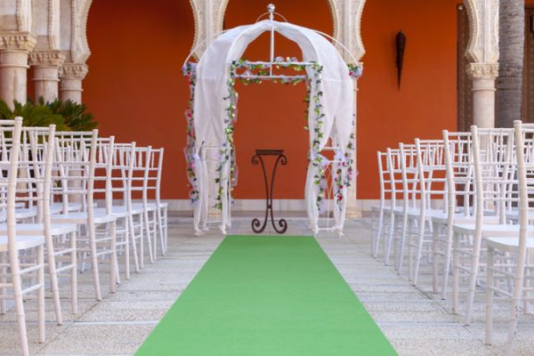 Moqueta verde green para eventos y congresos