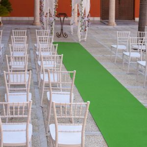 Moqueta verde green para eventos y congresos